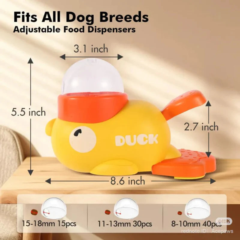 Interactive Slow Feeder Bowl for Cats Quack Tastic