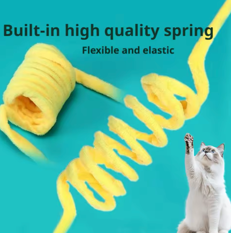 Spring Interactive Ball Toy for Cats Vertical Hunting