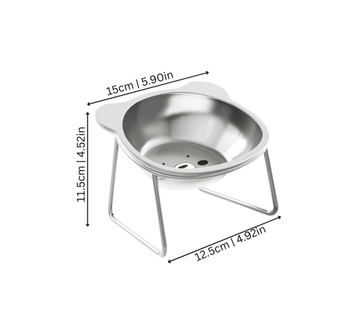 Slow Stainless Steel Feeder Bowl for Dogs Meal