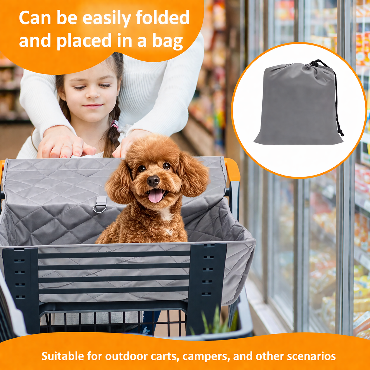 Carrier Bag for Dogs Stress Shopping Errand Cart