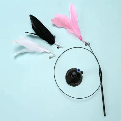 Interactive Engaging Wand Teaser for Cats Restless Feather