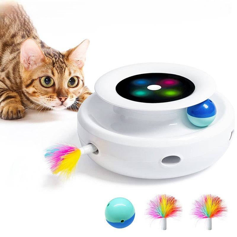 Smart Interactive Wand Teaser for Cats Nearly Domestic 2-IN-1
