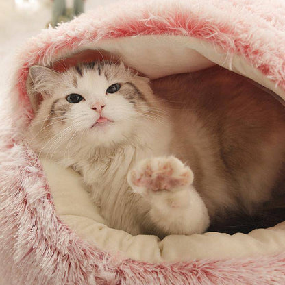 Soft Cozy Plush Bed for Cats & Dogs