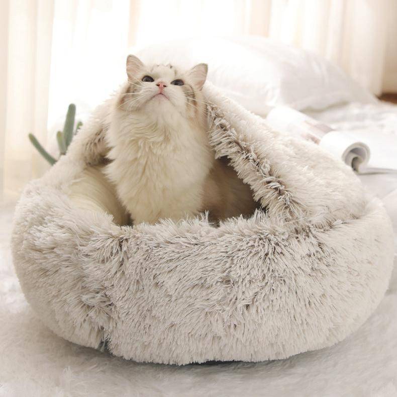 Soft Cozy Plush Bed for Cats & Dogs