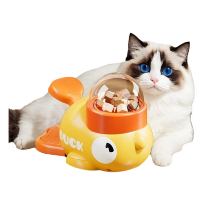 Interactive Slow Feeder Bowl for Cats Quack Tastic