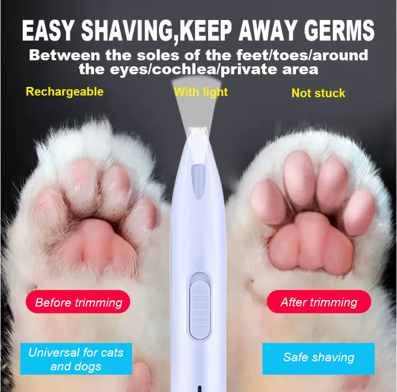 Quiet Precision Ceramic Hair Trimmer for Cats & Dogs