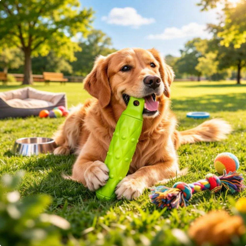 Durable Wood Dental Care Tool for Dogs Plaque