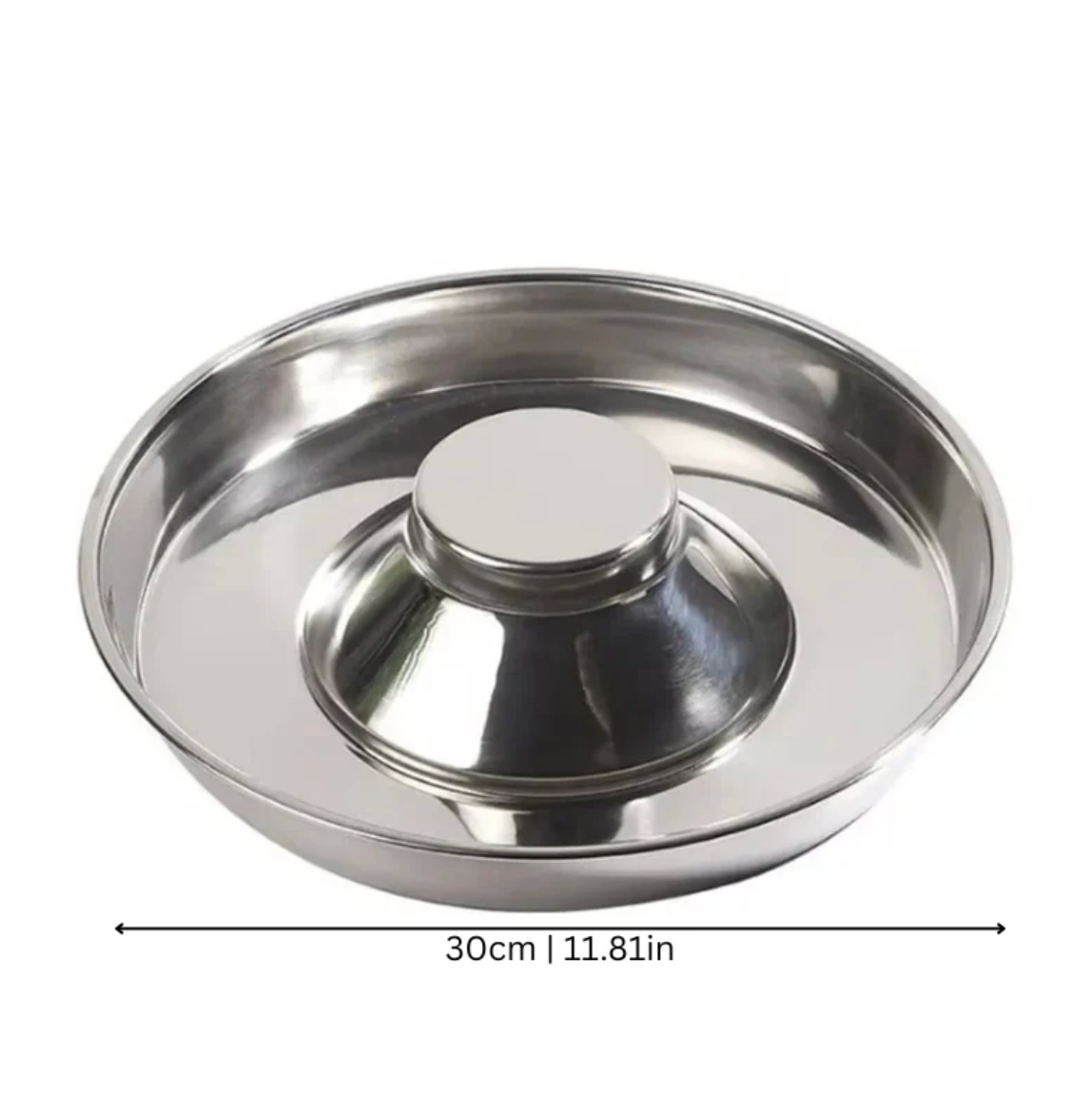 Slow Stainless Steel Feeder Bowl for Cats & Dogs
