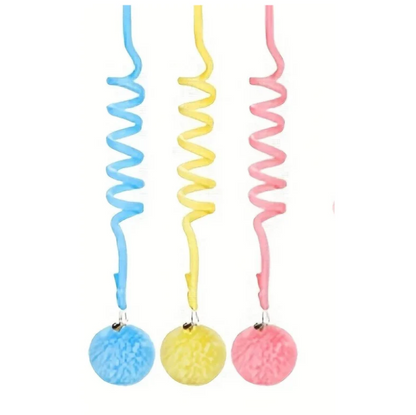 Spring Interactive Ball Toy for Cats Vertical Hunting