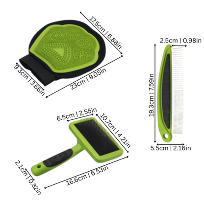 Grooming Brush for Cats & Dogs Comprehensive Deep 3-IN-1