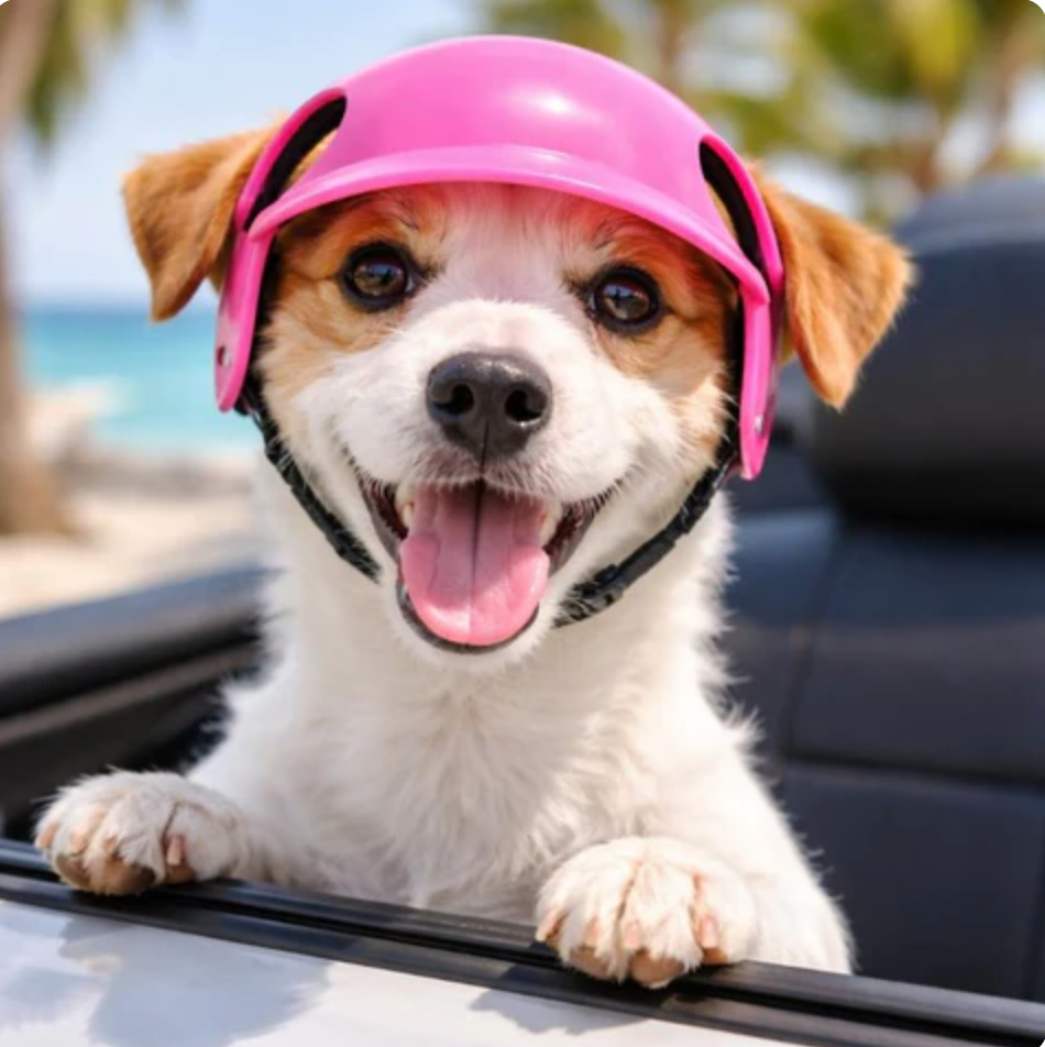 Adjustable Safety Helmet for Cats & Dogs Adventure
