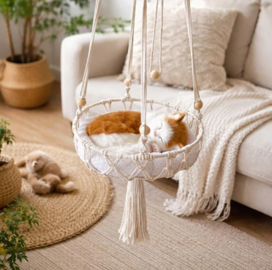 Cotton Hammock for Cats Security Hanging Nest Hygienic