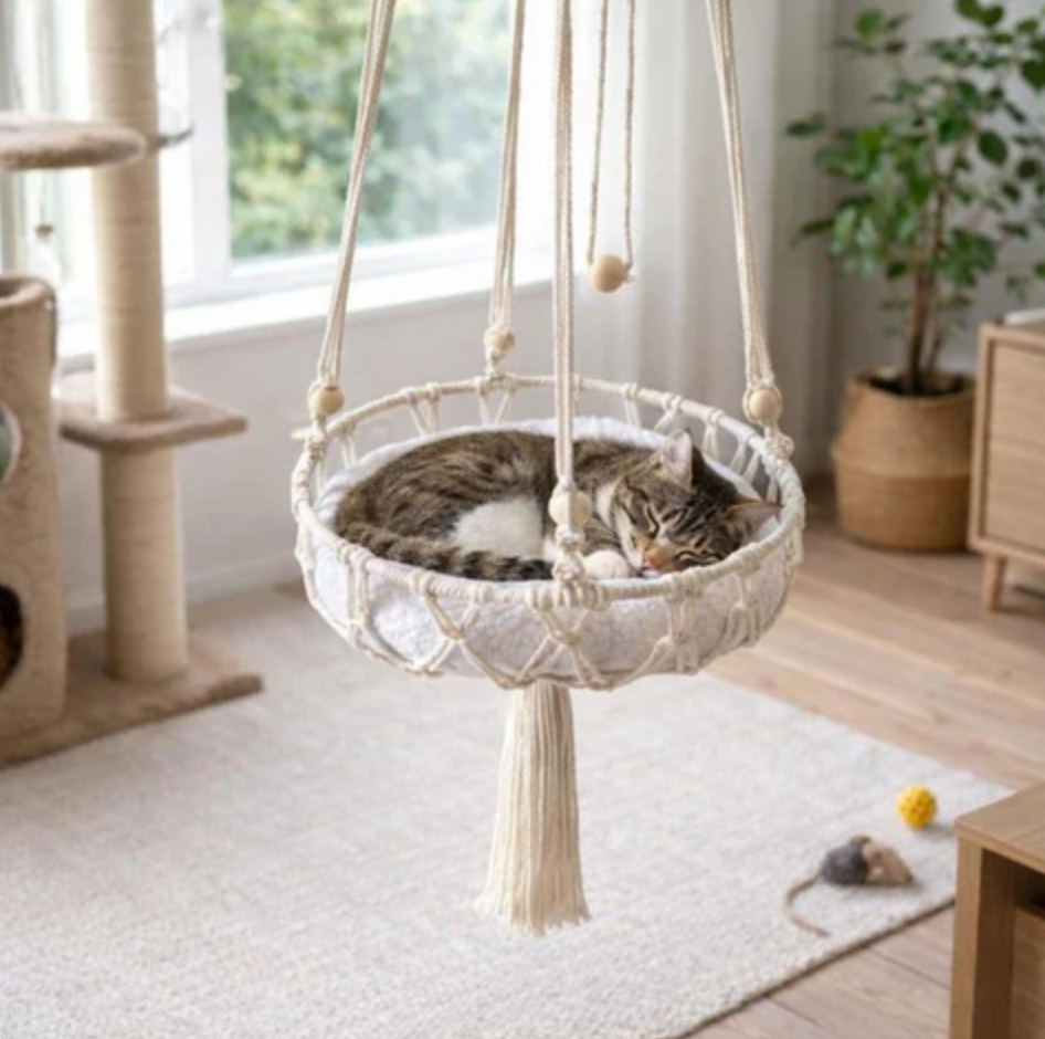 Cotton Hammock for Cats Security Hanging Nest Hygienic
