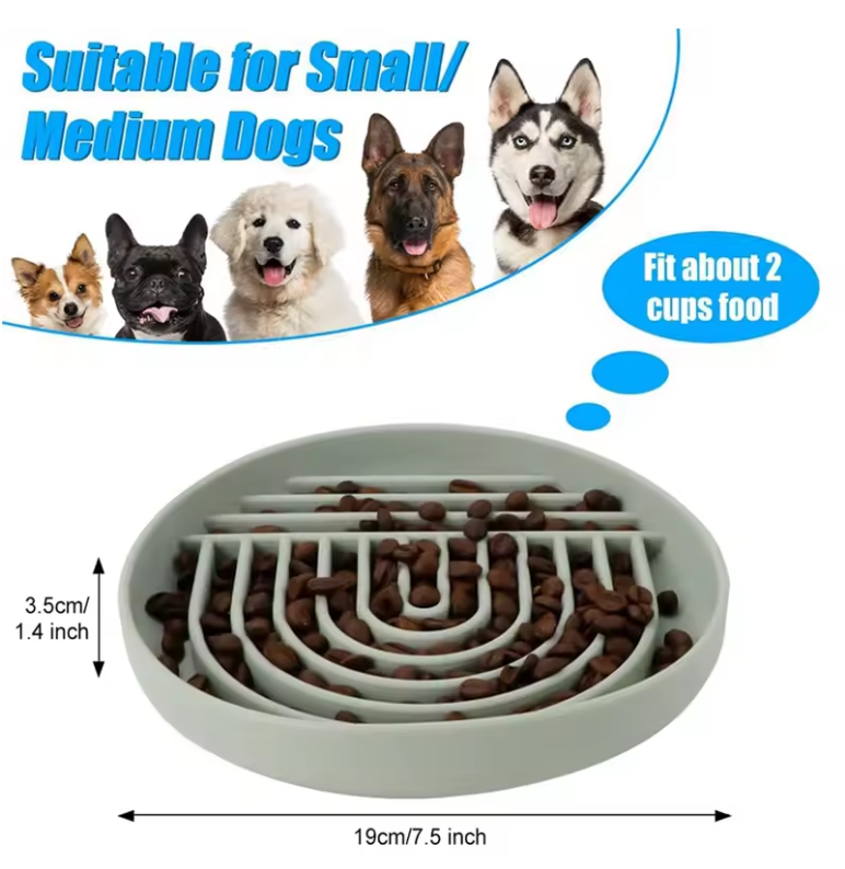 Silicone Slow Feeder Lick Mat for Cats & Dogs