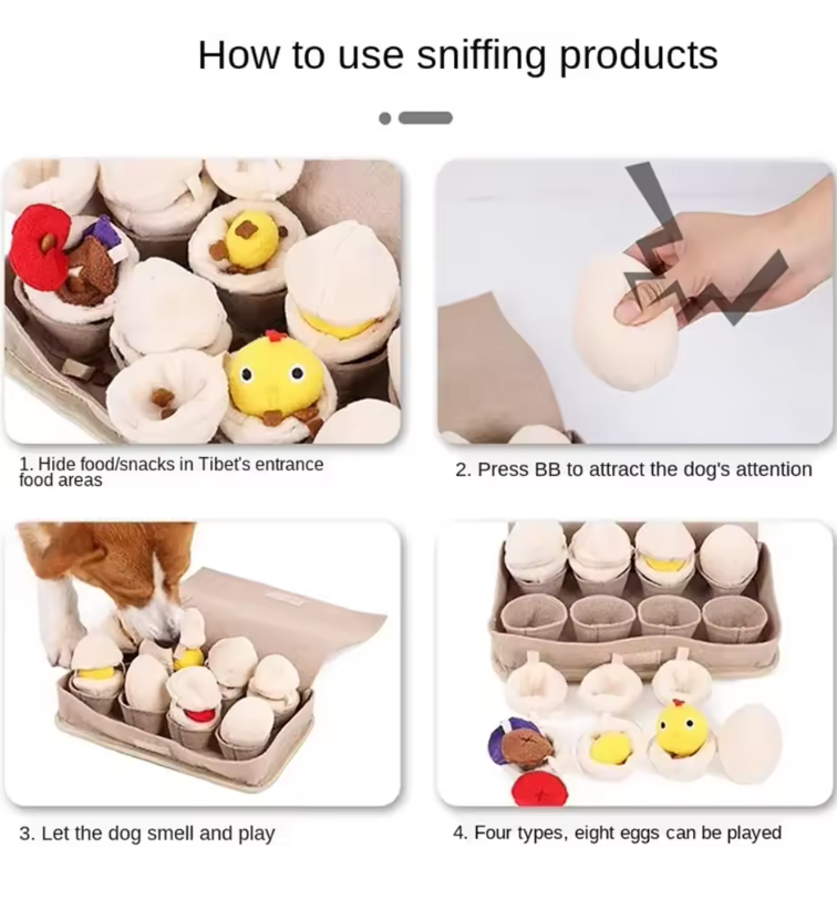 Interactive Plush Toy for Dogs Mental Stimulation Behavioral