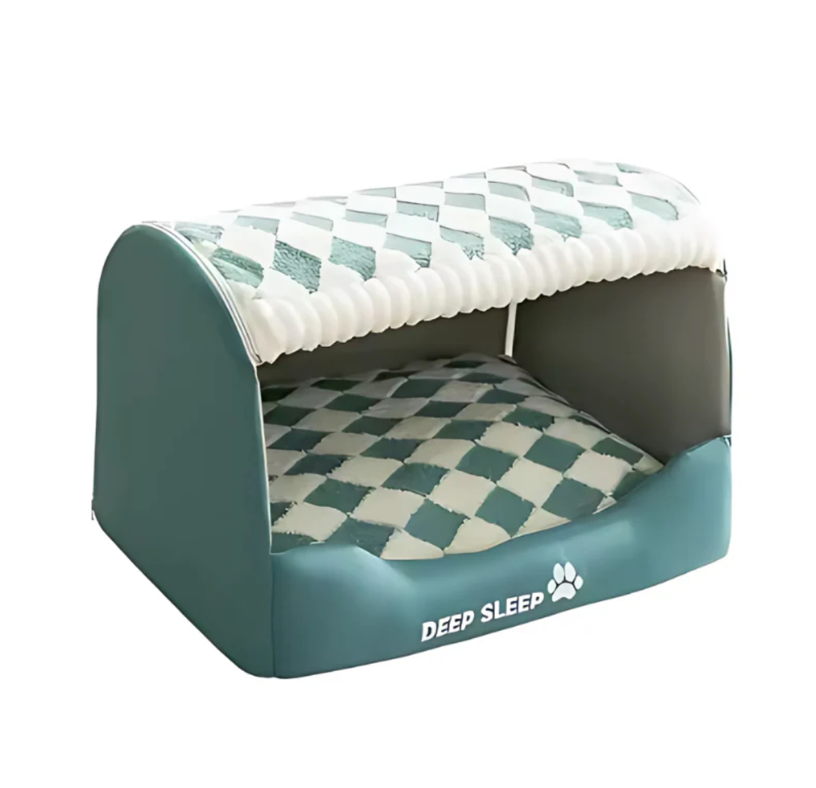 Cozy Plush Bed for Cats & Dogs Enclosed Security