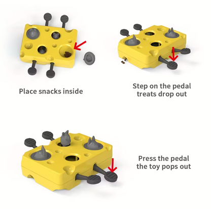 Interactive Slow Feeder Bowl for Cats Instinctive Hunting