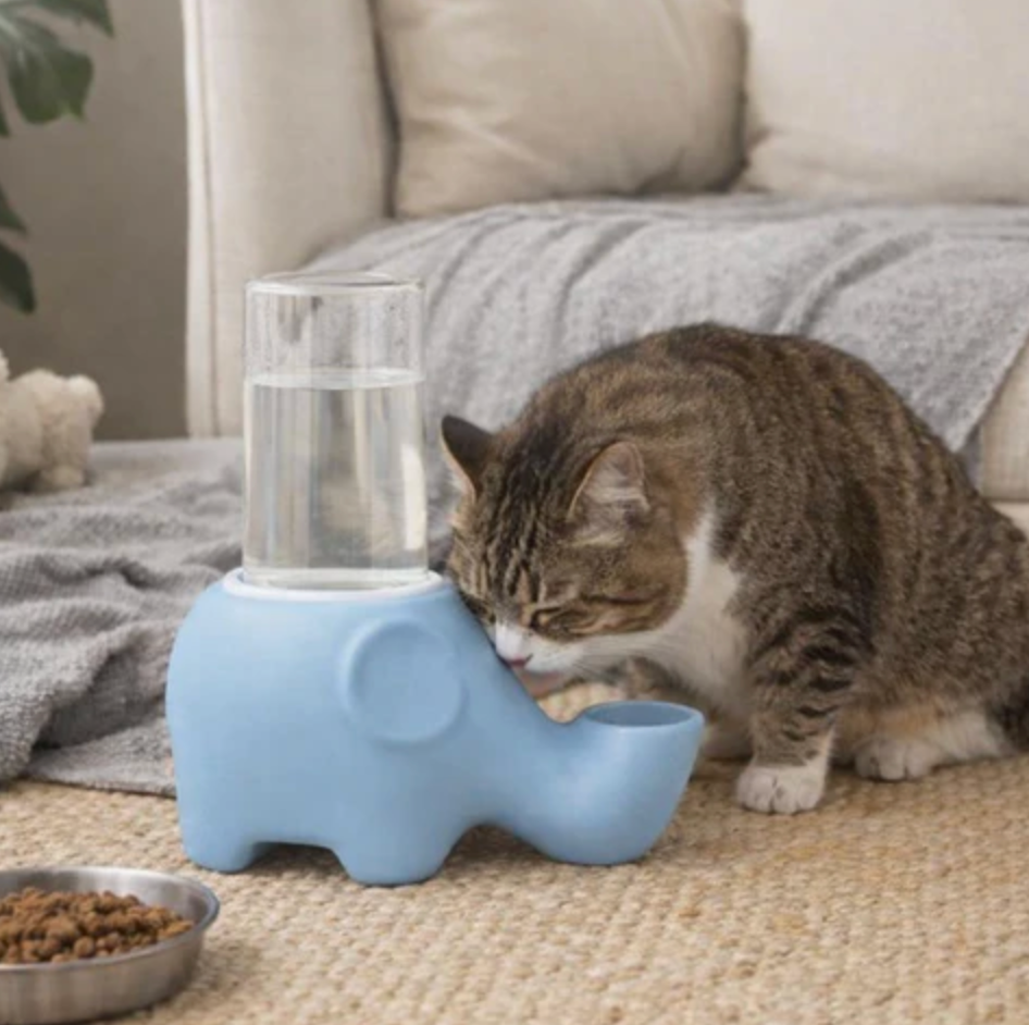 Ceramic Water Fountain for Cats & Dogs Hydration