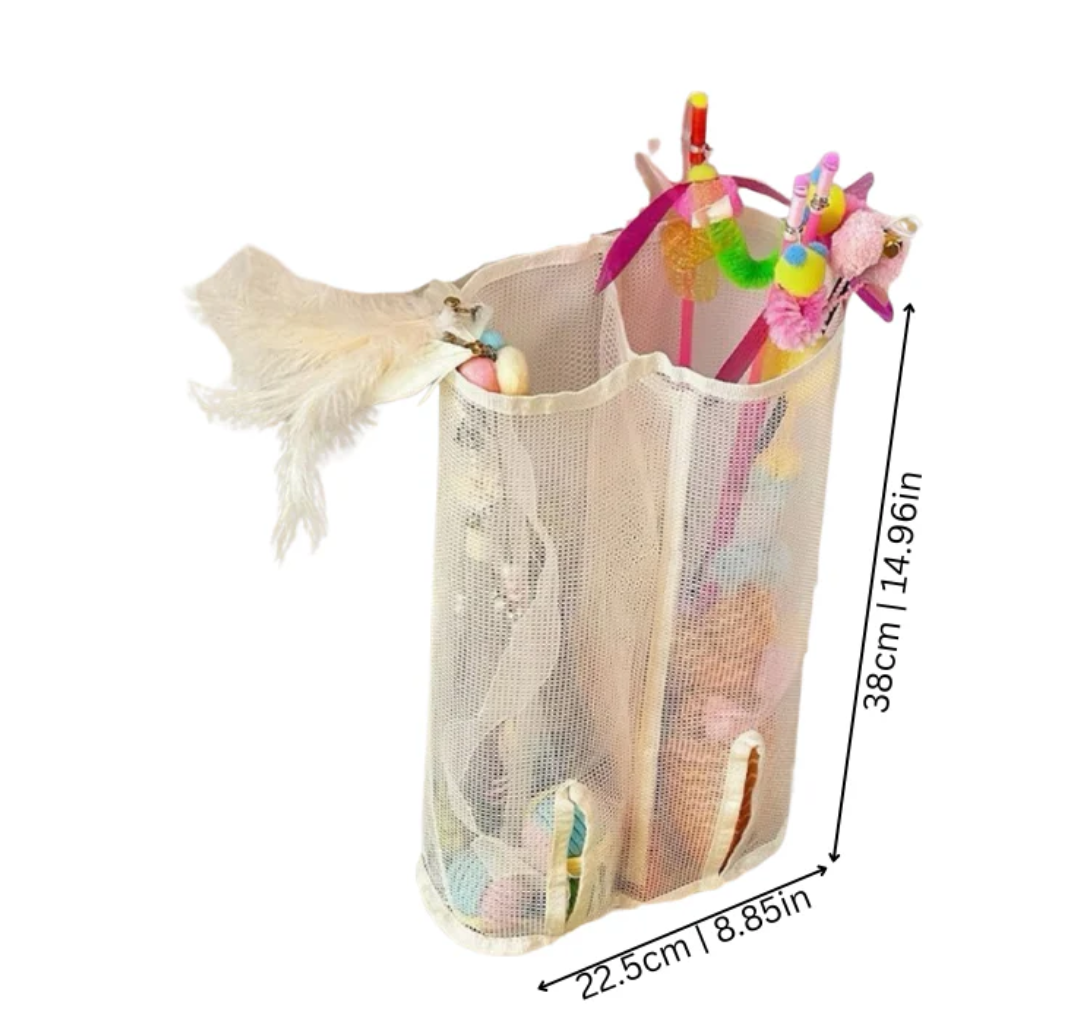 Mesh Wall Plush Catnip Toy for Cats & Dogs