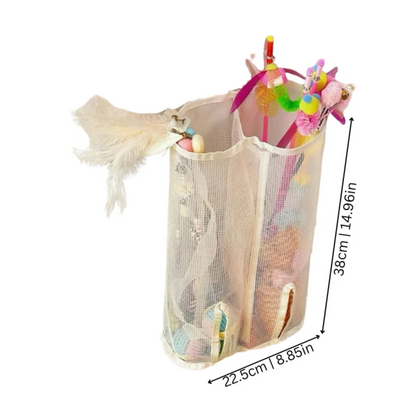 Mesh Wall Plush Catnip Toy for Cats & Dogs