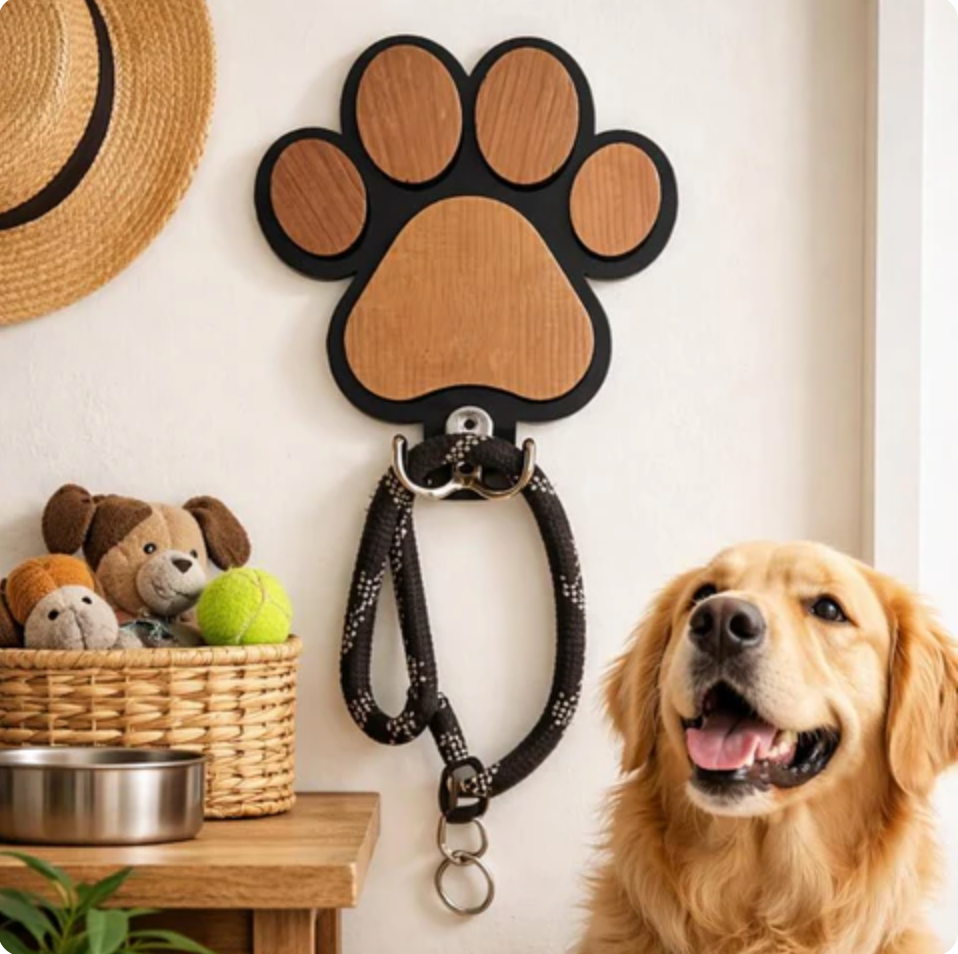 Wooden Leash for Cats & Dogs Vertical Organization