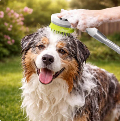 Rubber Massager for Cats & Dogs Bath Time