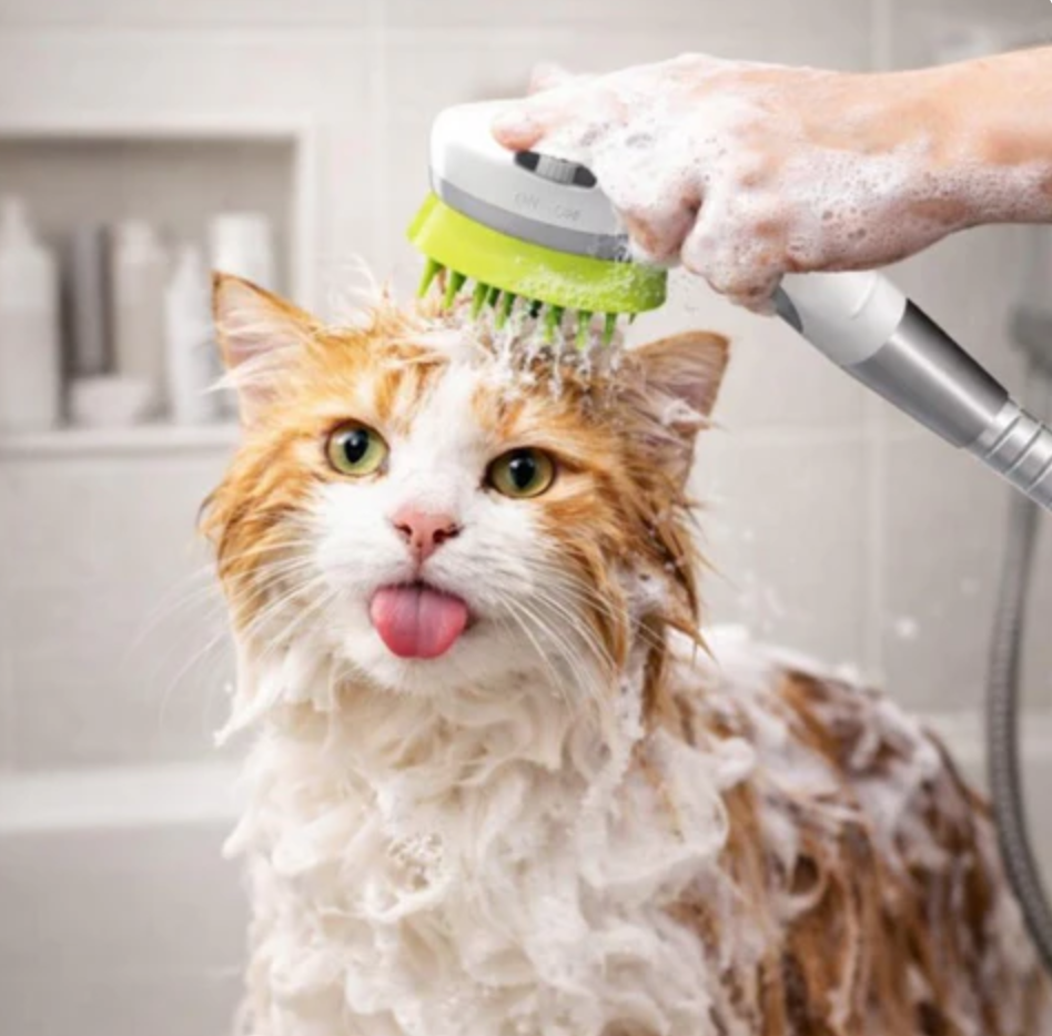 Rubber Massager for Cats & Dogs Bath Time