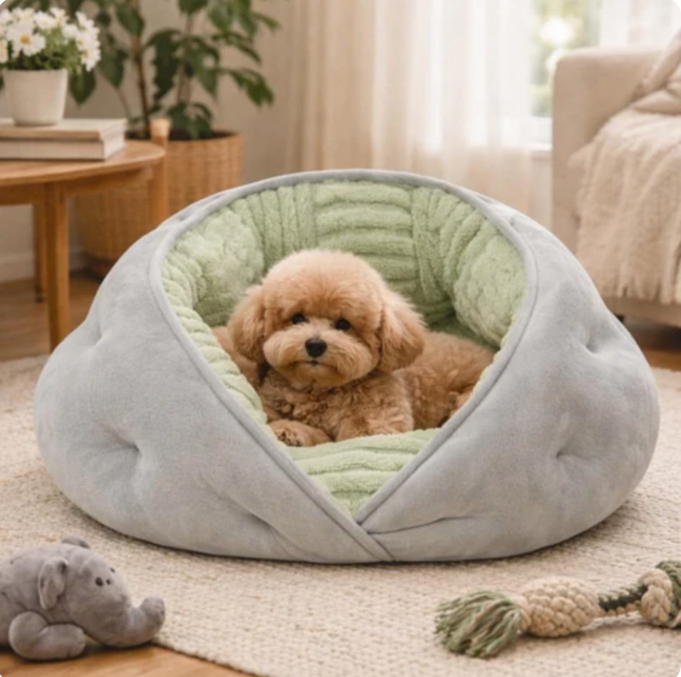 Cozy Plush Bed for Cats & Dogs Give