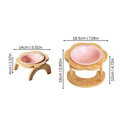 Slow Ceramic Feeder Bowl for Cats & Dogs