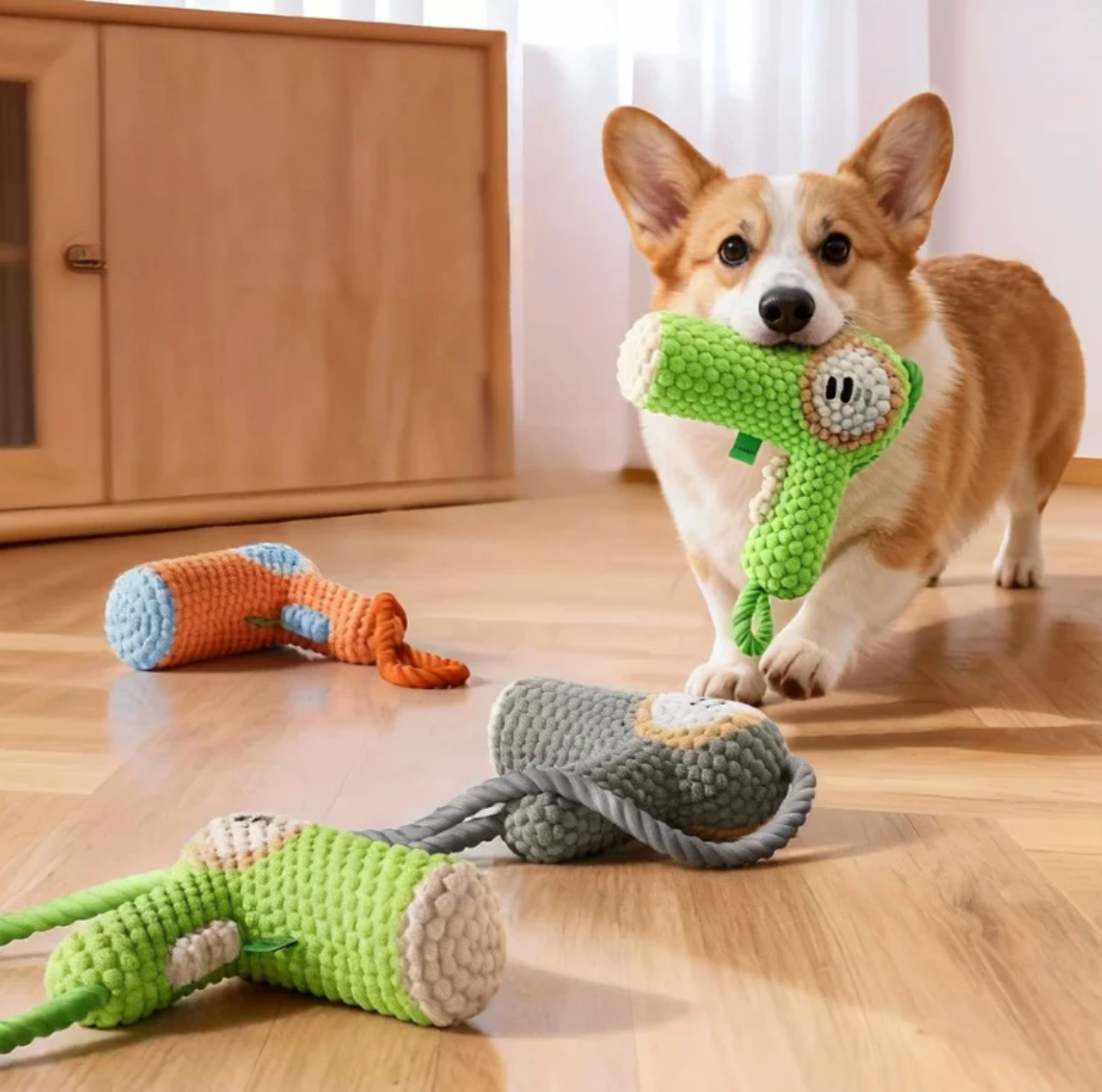 Plush Dental Care Tool for Dogs Snuggles Squeaks