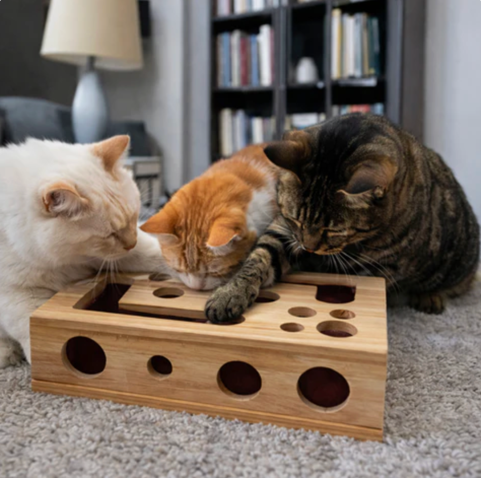 Wooden Scratching Post for Cats Protect Home While