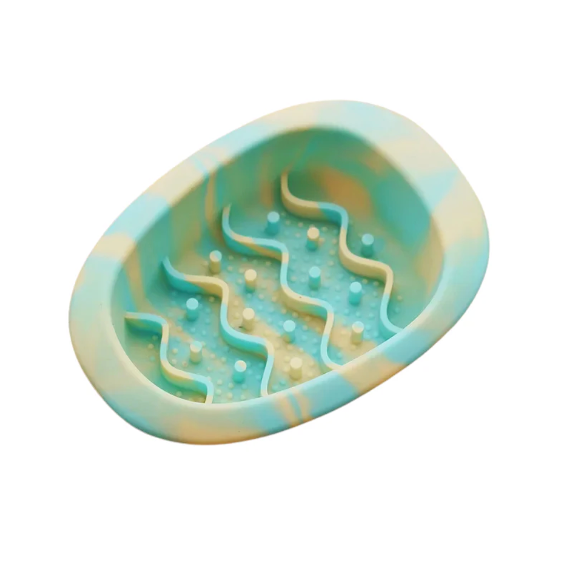 Slow Feeder Bowl for Cats & Dogs Down