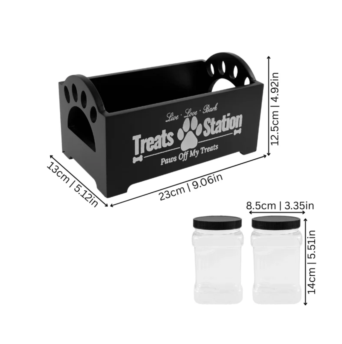 Airtight Treat Jar for Dogs Treats Fresh Organised