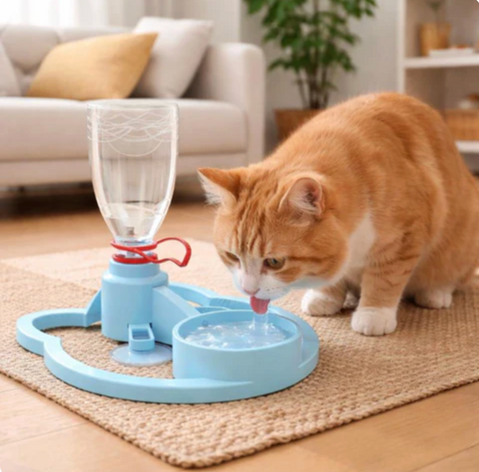 Water Fountain for Cats & Dogs Mess Hydration