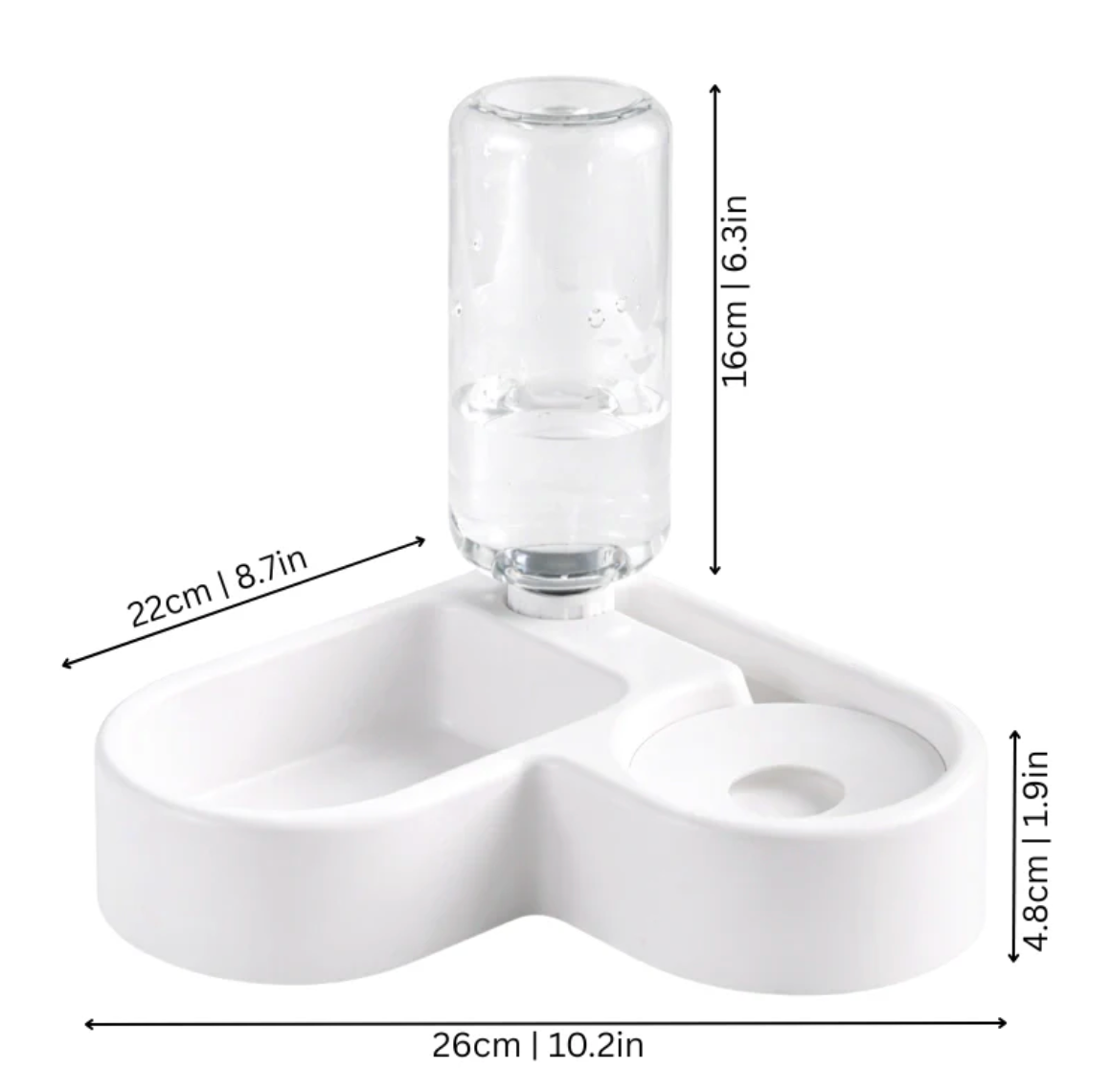 Water Fountain for Cats & Dogs Feed Hydrate