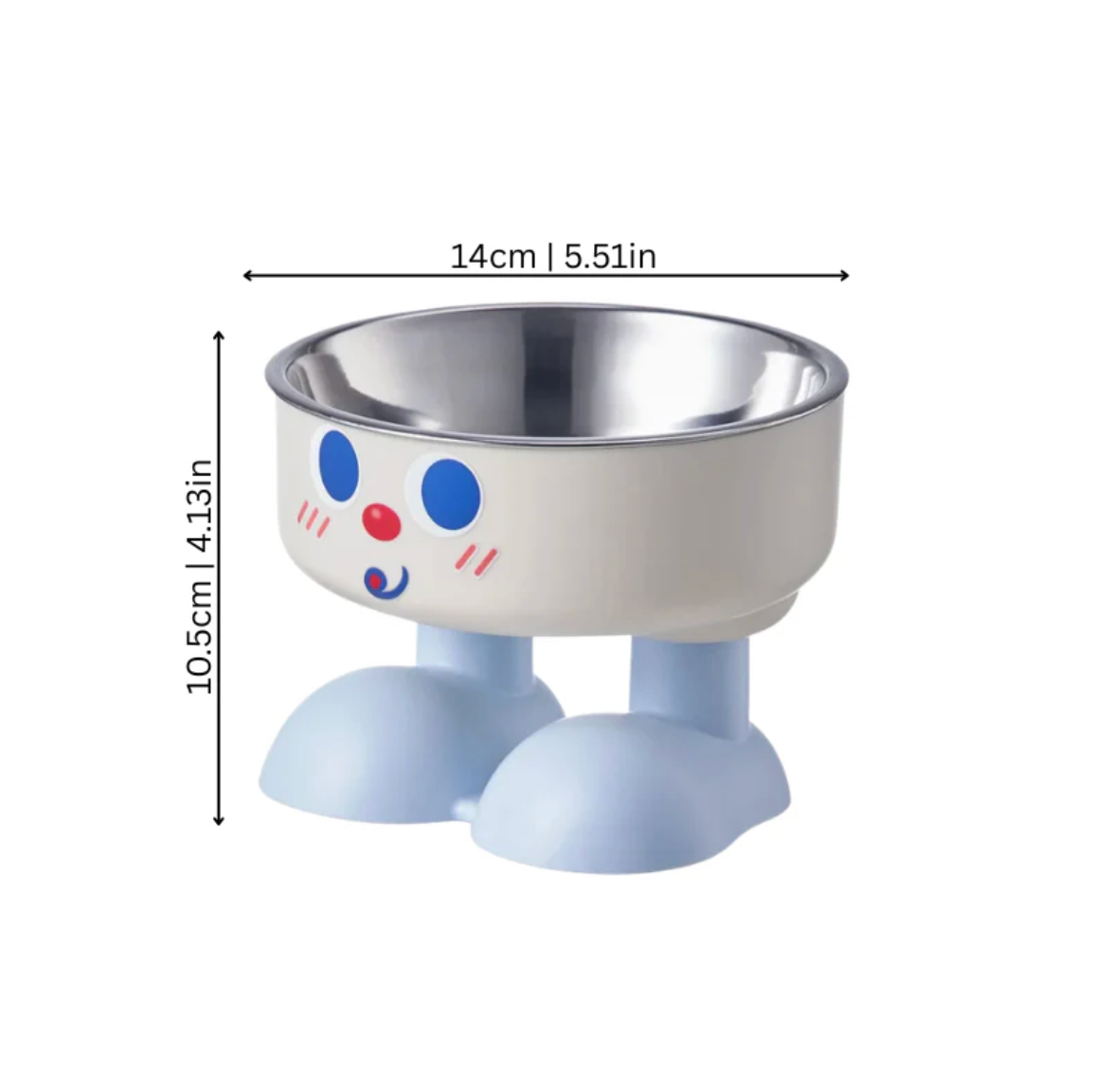 Slow Stainless Steel Feeder Bowl for Cats & Dogs Eating
