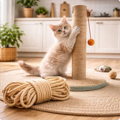 Sisal Scratching Post for Cats Protect Furniture Natural
