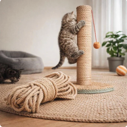 Sisal Scratching Post for Cats Protect Furniture Natural