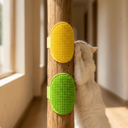 Massager for Cats Self Grooming Brush Scratching Premium