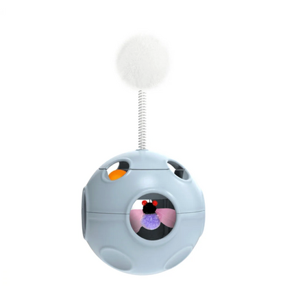 Interactive Wand Teaser for Cats Play Sparks Hunting