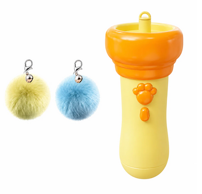 Electric Interactive Plush Wand Teaser for Cats Automatic