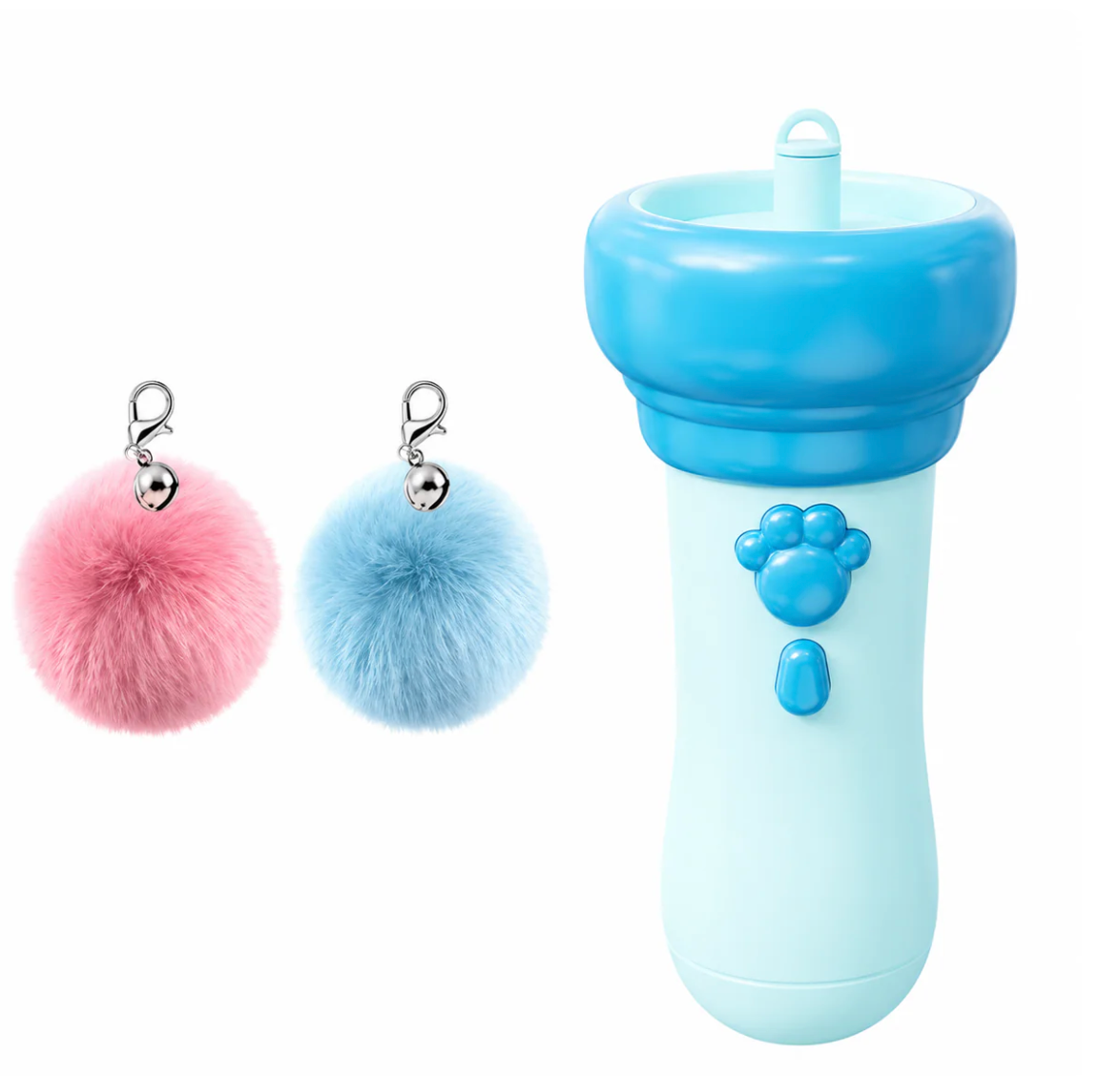 Electric Interactive Plush Wand Teaser for Cats Automatic