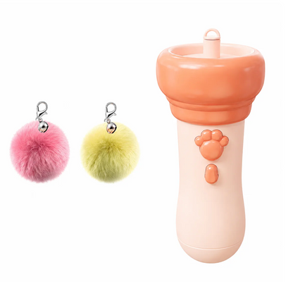 Electric Interactive Plush Wand Teaser for Cats Automatic
