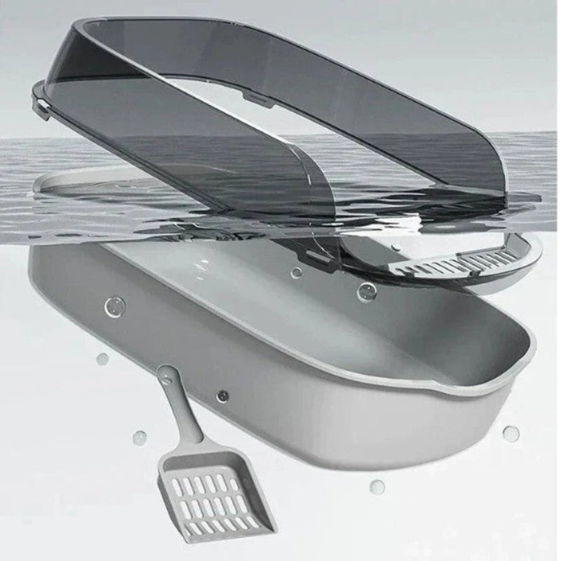 Splashproof Semi Stainless Steel Litter Scoop for Cats