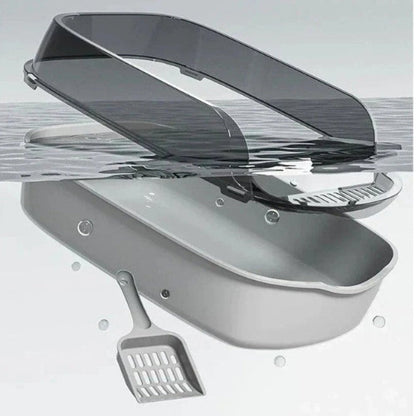 Splashproof Semi Stainless Steel Litter Scoop for Cats