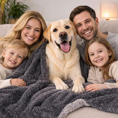 Waterproof Plush Blanket for Cats & Dogs Sherpa