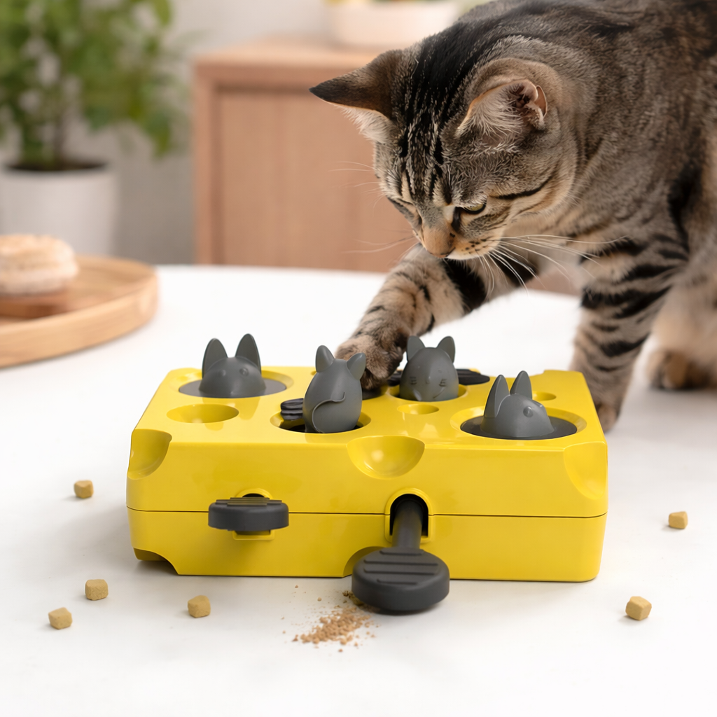Interactive Slow Feeder Bowl for Cats Instinctive Hunting