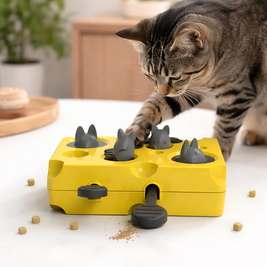 Interactive Slow Feeder Bowl for Cats Instinctive Hunting