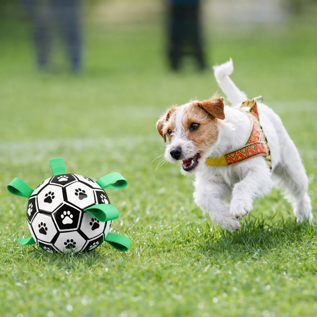 Interactive Nylon Ball Toy for Cats & Dogs