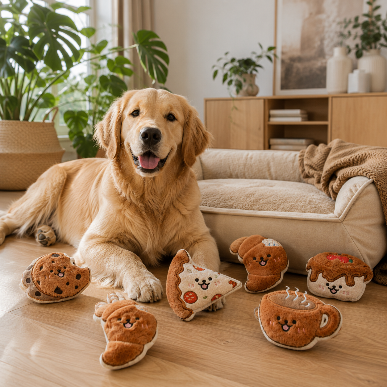 Plush Chew Toy for Dogs Soft Squeaky Toys